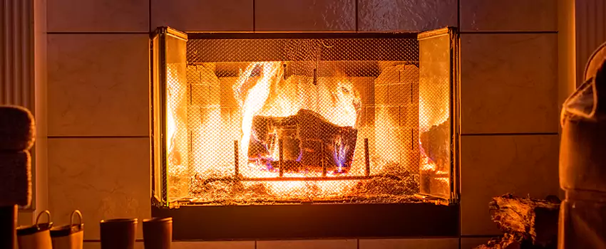 Mendota Hearth Landscape Fireplace Installation in Logansport, Indiana